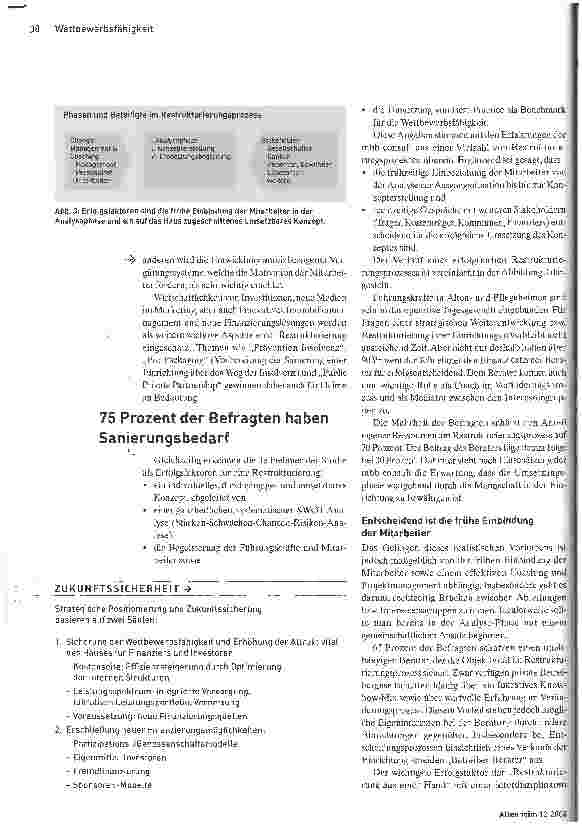 Vorschauseite 3: RestrukturierungViele Heimleitungen sehen Handlungsbedarf