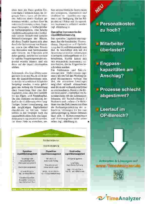 Vorschauseite 2: Liquiditätsmanagement im Krankenhaus