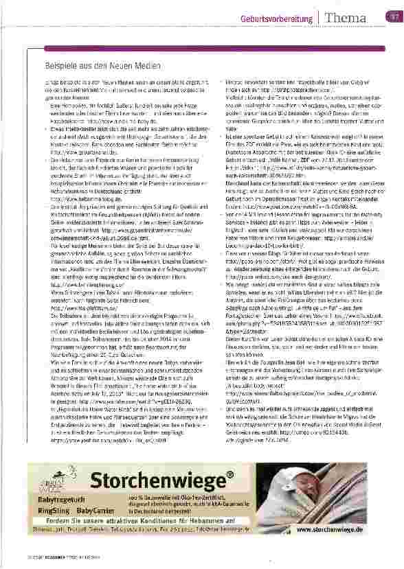Vorschauseite 4: Google in der Geburtsvorbereitung?