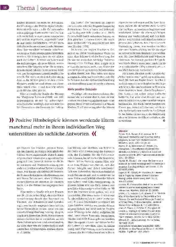 Vorschauseite 5: Google in der Geburtsvorbereitung?