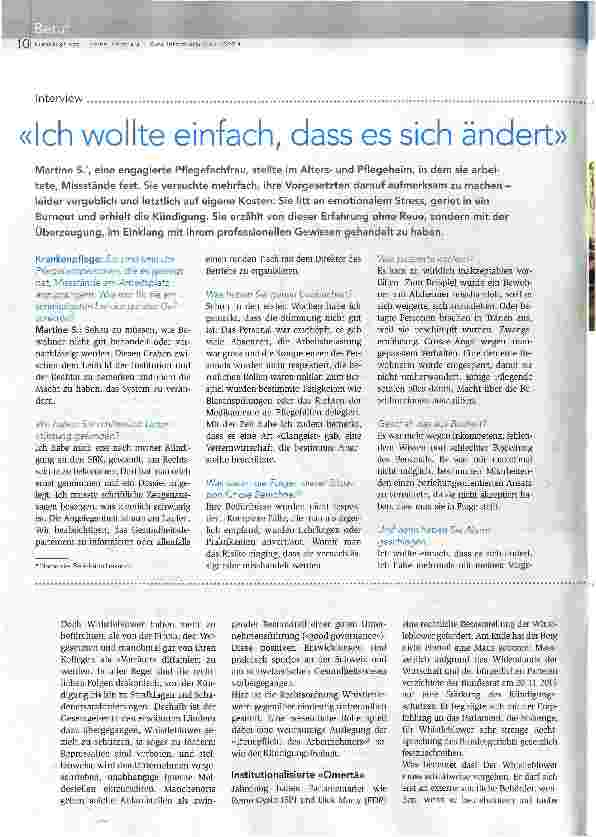 Vorschauseite 1: Ich wollte einfach, dass es sich ändert