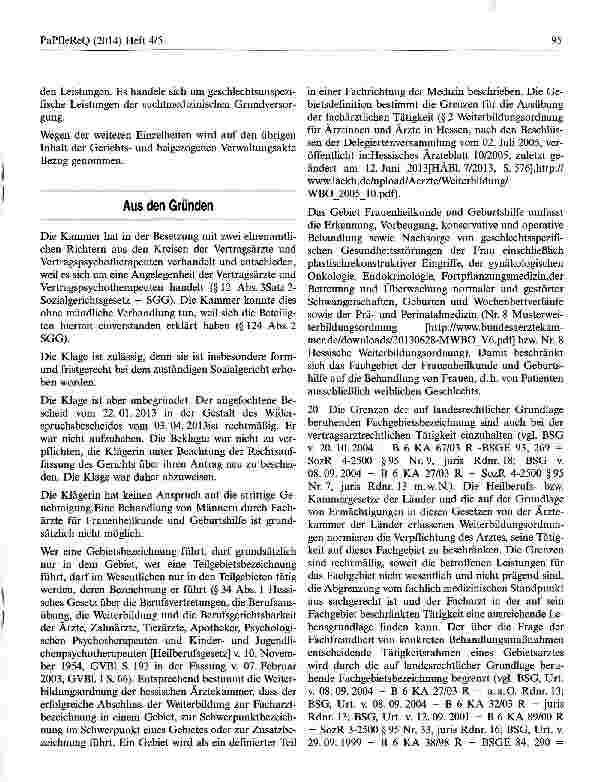Vorschauseite 2: Keine Behandlung von Männern durch einen Frauenarzt