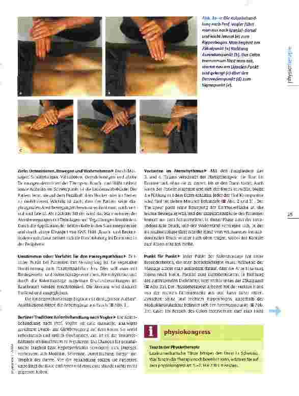 Vorschauseite 2: Physiotherapie bei chronischer Obstipation Den Darm in Bewegung bringen