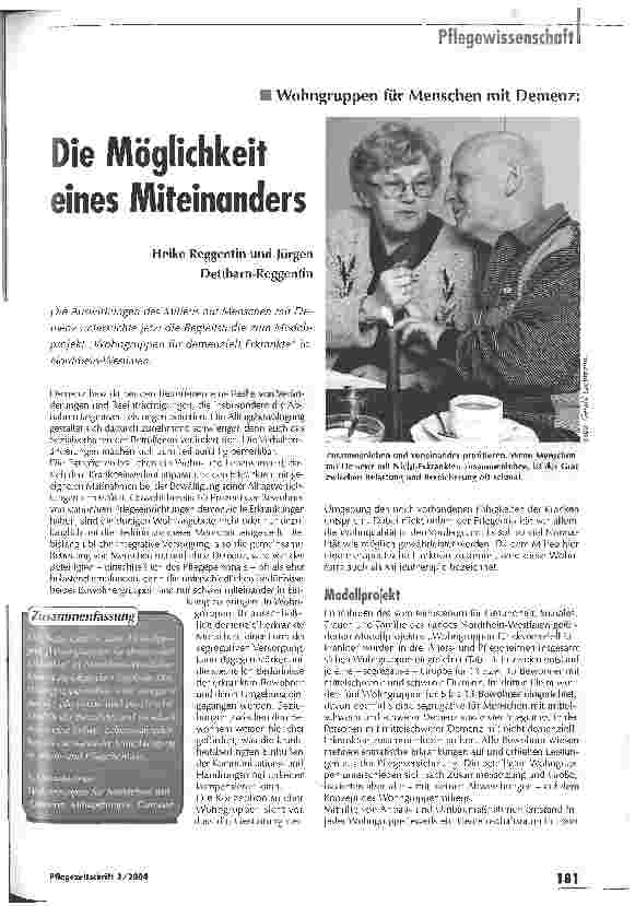 Vorschauseite 1: Die Möglichkeit eines Miteinanders