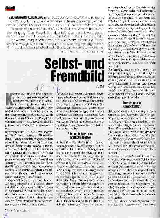 Vorschauseite 1: Selbstund Fremdbild Bewertung der Ausbildung