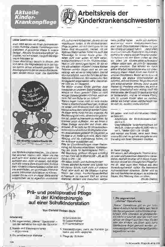 Vorschauseite 1: Präund postoperative Pflege in der Kinderchirurgie auf einer Schulkinderstation