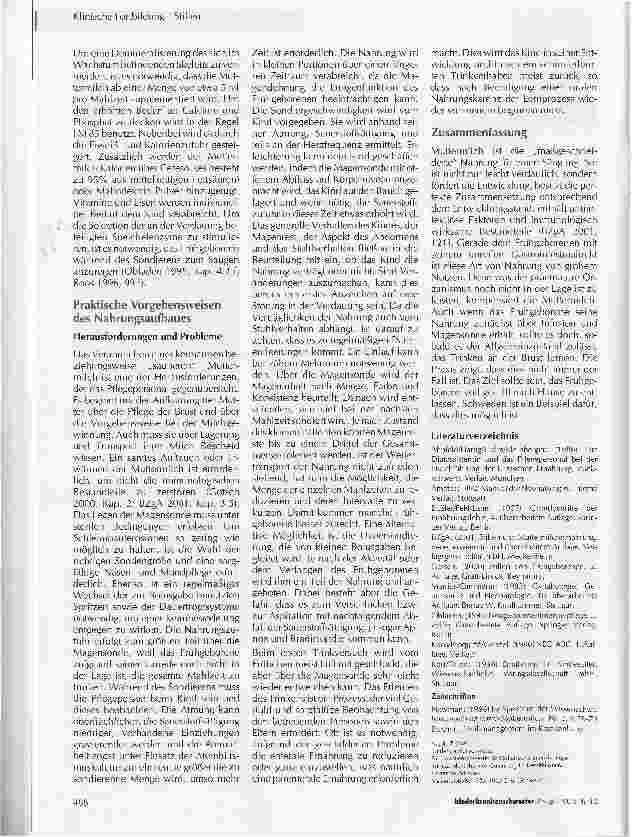 Vorschauseite 3: Die Vorzüge der Muttermilch beim enteralen Nahrungsaufbau des Frühgeborenen