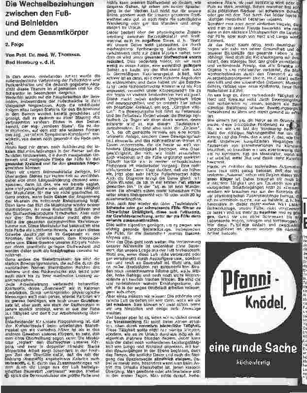 Vorschauseite 1: Die Wechselbeziehungen zwischen den Fußund Beinleiden und dem Gesamtkörper 2. Folge