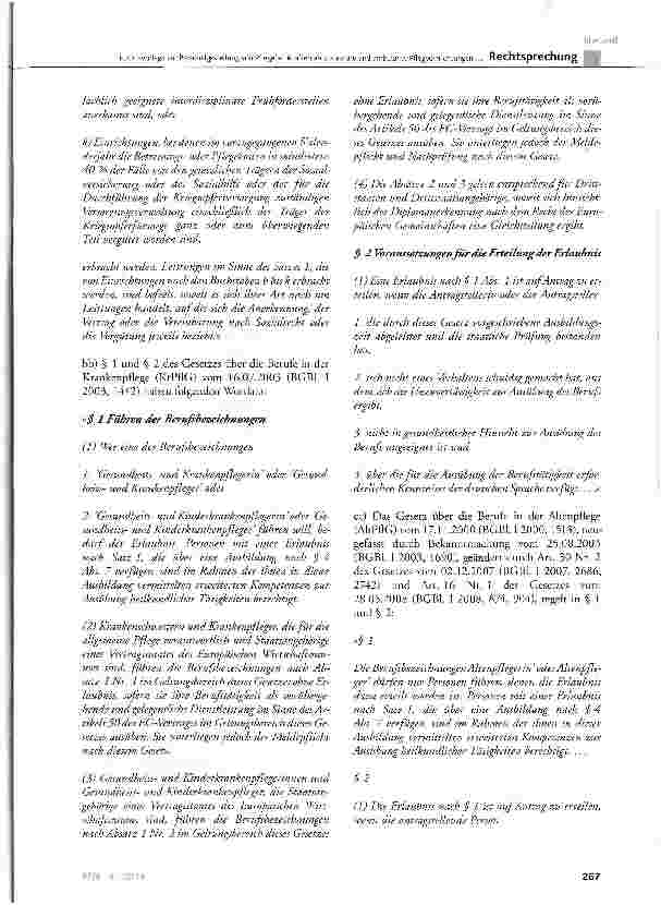 Vorschauseite 3: EuGH-Vorlage zur Personalgestellung von Pflegefachkräften an stationäre und ambulante Pflegeeinrichtungen