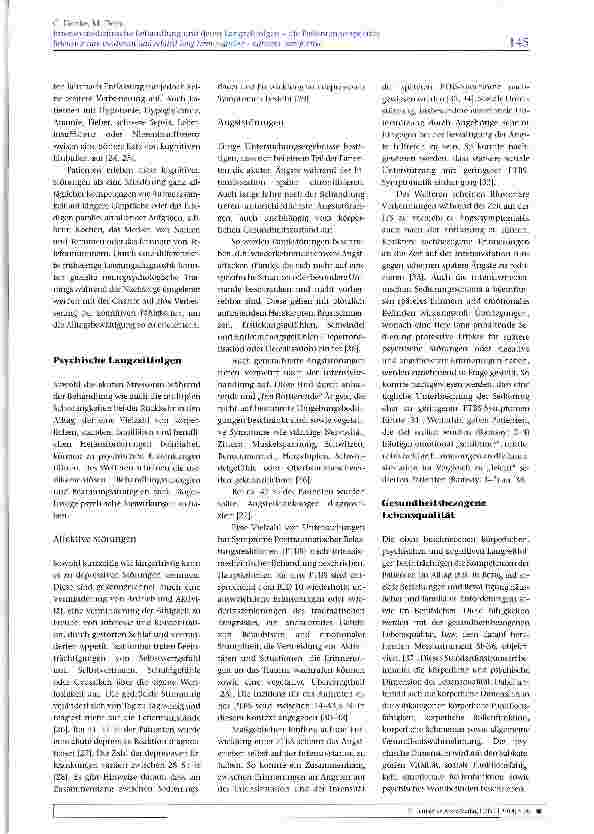 Vorschauseite 4: Intensivmedizinische Behandlung und deren Langzeitfolgen - die Patientenperspektive