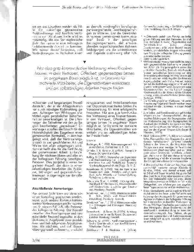 Vorschauseite 5: Funktionierende Kommunikation Als Basis der Kollegialen Führung im Krankenhaus