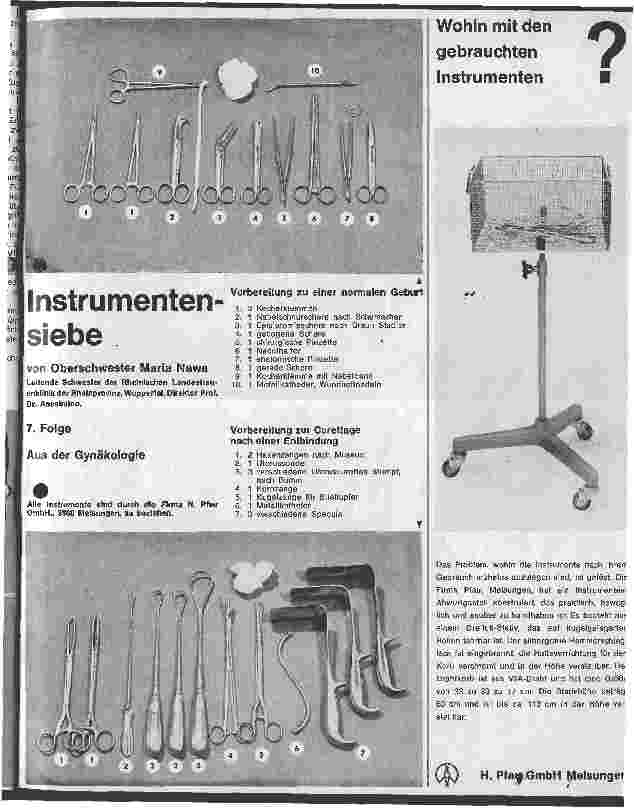 Vorschauseite 1: Instrumentensiebe 7. Folge: Aus der Gynäkologie