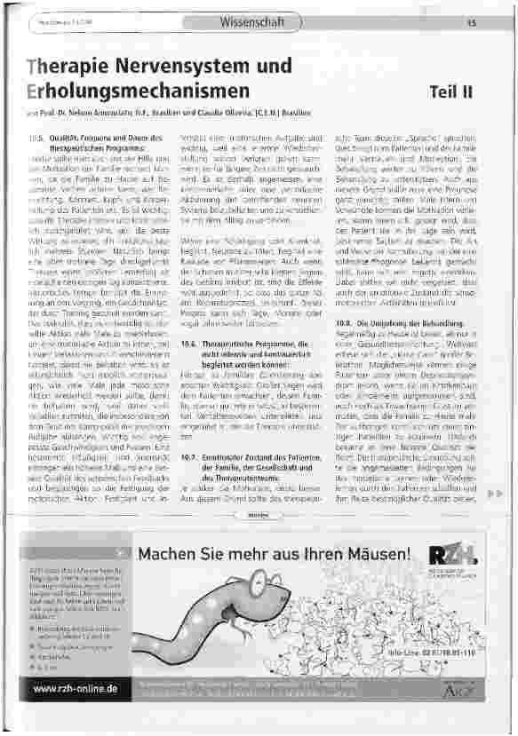 Vorschauseite 1: Therapie Nervensystem und Erholungsmechanismen, Teil 2