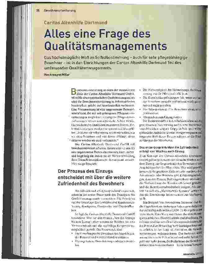 Vorschauseite 1: Alles eine Frage des Qualitätsmanagements