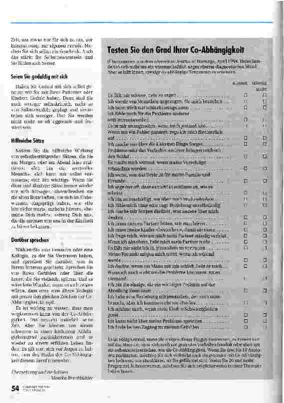 Vorschauseite 3: Verlieren Sie sich in Co-Abhängigkeit? Helfende Berufe gefährdet