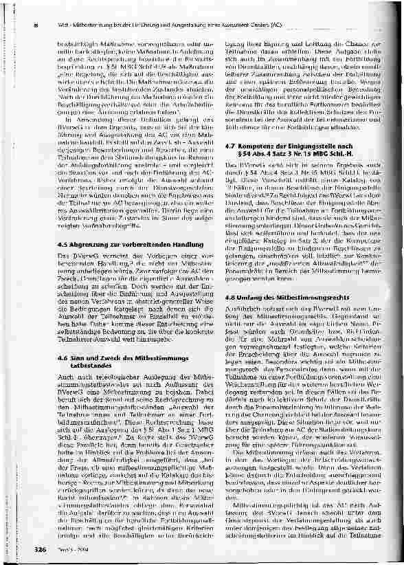 Vorschauseite 3: Mitbestimmung bei der Einführung undAusgestaltung eines Assessment-Centers (AC)