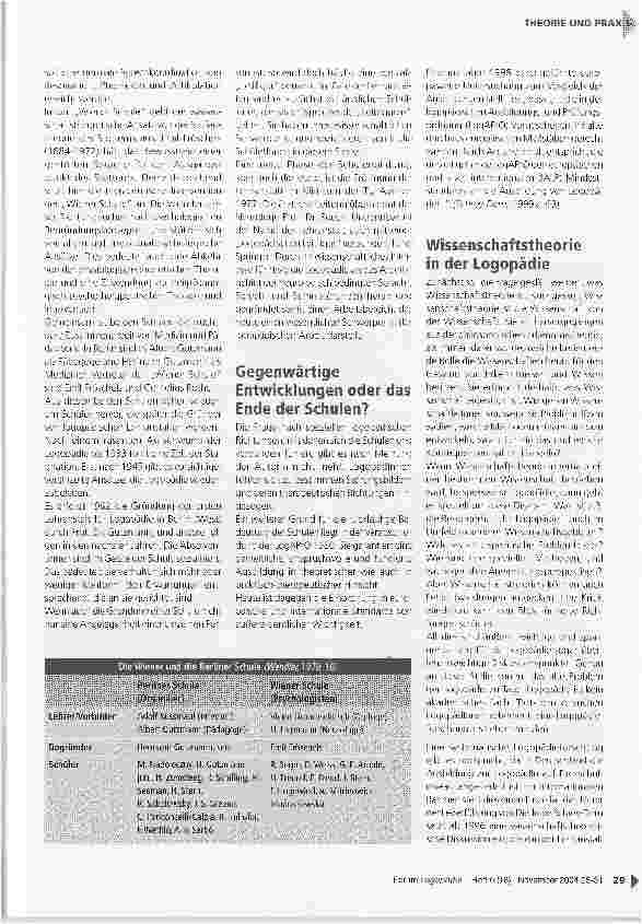 Vorschauseite 2: Wissenschaftstheorie und Wissenschaftspraxis in der Logopädie