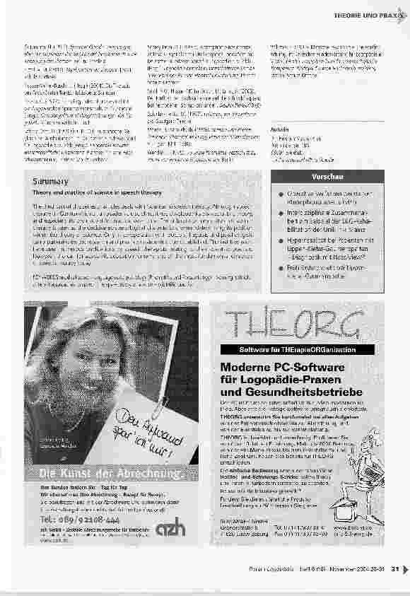 Vorschauseite 4: Wissenschaftstheorie und Wissenschaftspraxis in der Logopädie