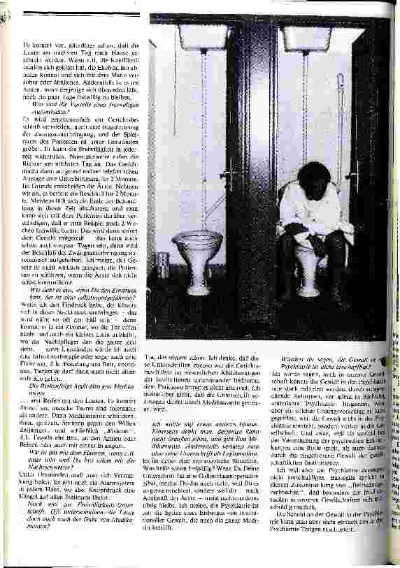 Vorschauseite 4: Der Eingewiesene unterliegt der Anstaltsordnung Ein Mensch kommt in die Psychiatrie