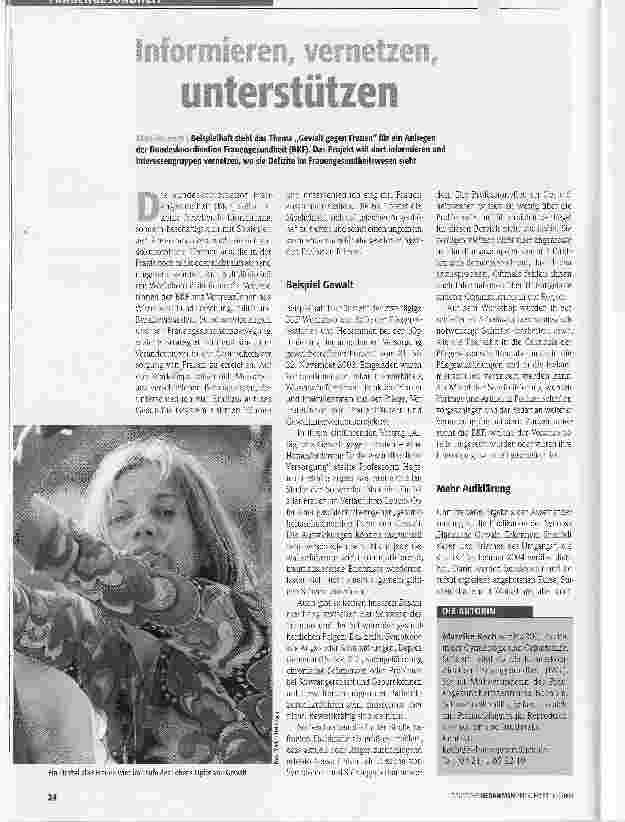 Vorschauseite 1: Informieren, vernetzen, unterstützen
