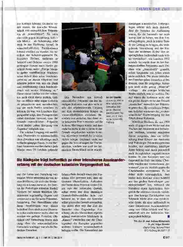 Vorschauseite 2: Überreste einer fragwürdigen „Rasseforschung