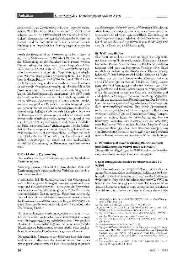 Vorschauseite 3: Entgelterhöhung nach §9 WBVG durch vertraglich vereinbarte Zustimmungsfiktionen