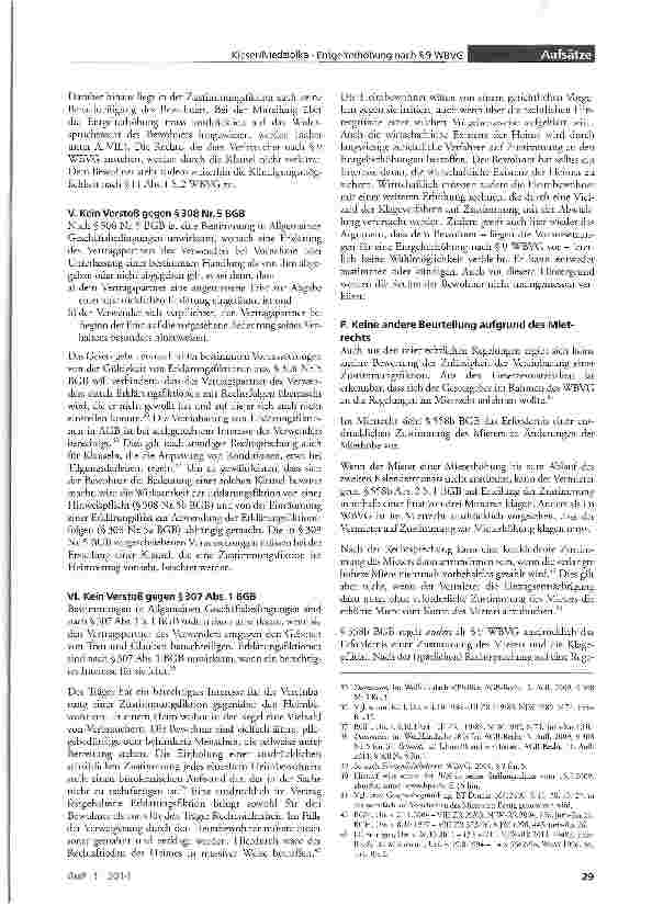 Vorschauseite 6: Entgelterhöhung nach §9 WBVG durch vertraglich vereinbarte Zustimmungsfiktionen