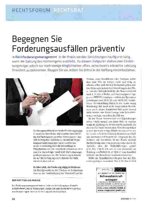Vorschauseite 1: Begegnen Sie Forderungsausfällen präventiv