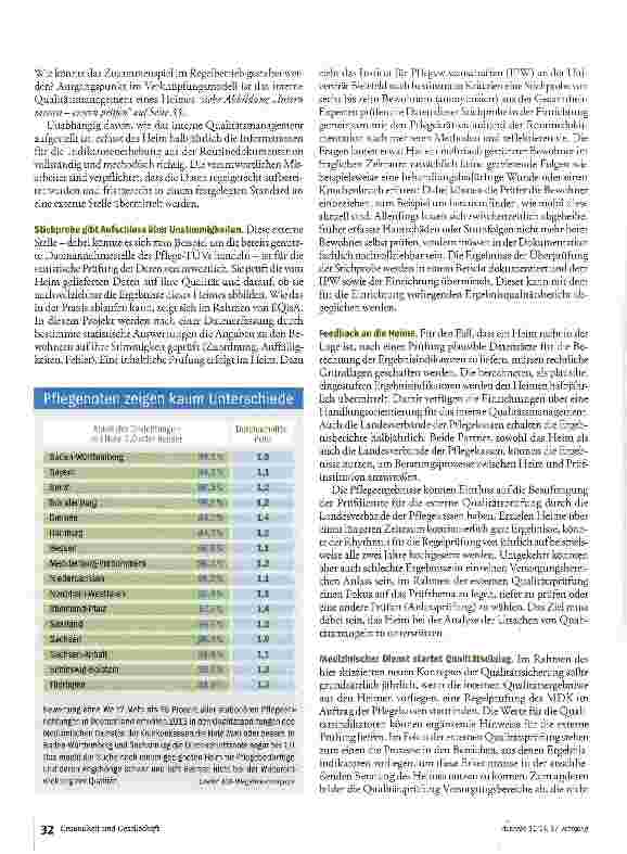 Vorschauseite 5: Mehr Transparenz in der Pflege