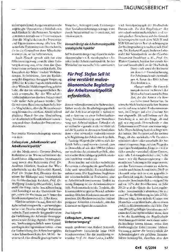 Vorschauseite 4: Die 46. Richterwoche - „Grundlagen und Herausforderungen des Sozialstaats - Denkschrift 60 Jahre Bundessozialgericht