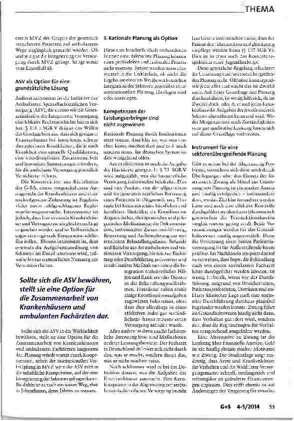 Vorschauseite 5: Gesundheitsökonomische Kriterien einer sektorenübergreifenden Versorgungsplanung