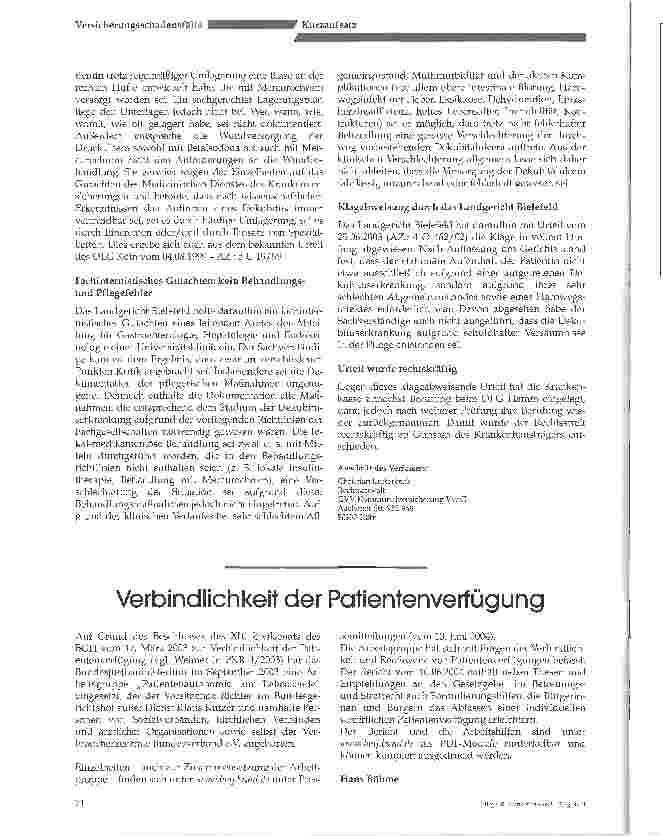 Vorschauseite 3: Der unvermeidbare Dekubitus