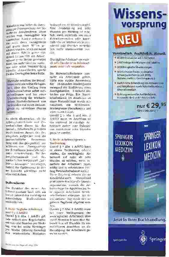 Vorschauseite 3: Arbeitszeitgesetz - Was gilt? Bereitschaftsdienst