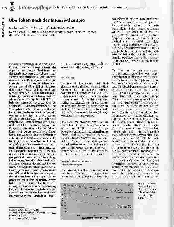 Vorschauseite 1: Überleben nach der Intensivtherapie