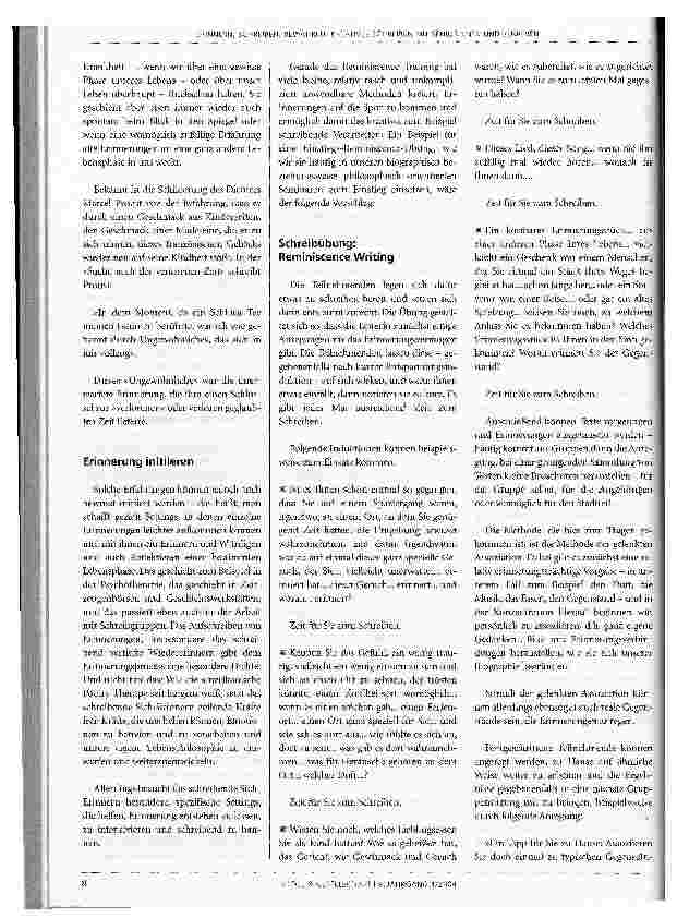 Vorschauseite 3: Erinnern, Schreiben, Bewahren: Kreatives Schreiben mit Seniorinnen und Senioren