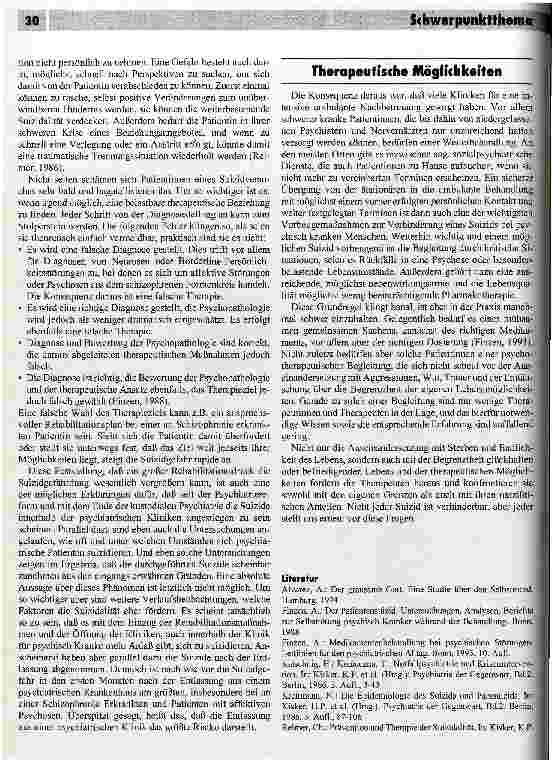 Vorschauseite 4: Suizid in der Psychiatrie