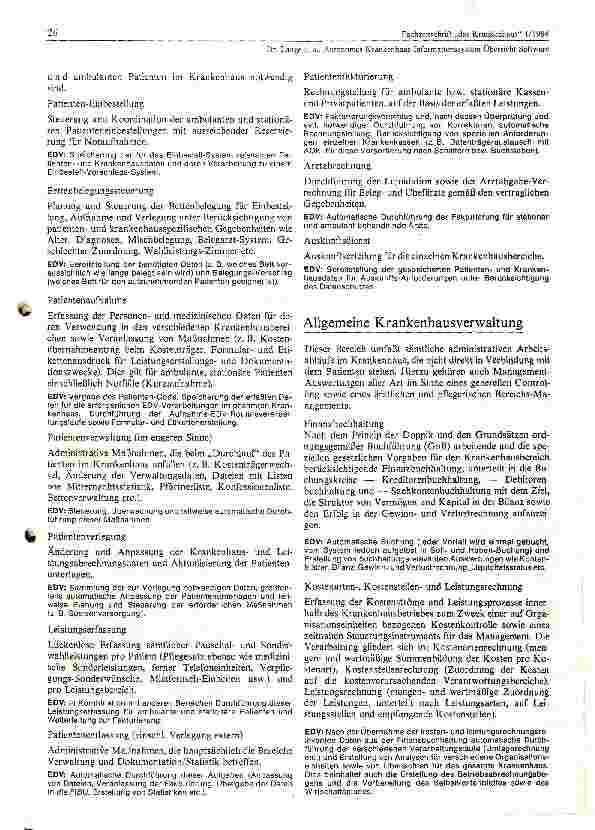 Vorschauseite 3: Autonomes Krankenhaus Informationssystem Übersicht Software