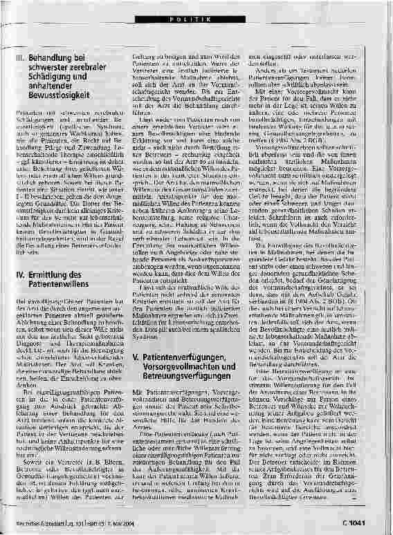 Vorschauseite 2: Grundsätze der Bundesärztekammer zur ärztlichen Sterbebegleitung