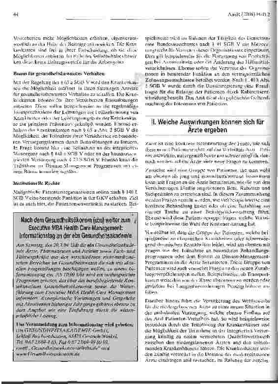 Vorschauseite 2: Die neuen Patientenrechte - Was bedeutet das für den Arzt?