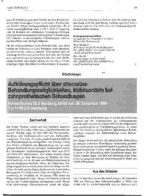 Vorschauseite 3: Die neuen Patientenrechte - Was bedeutet das für den Arzt?