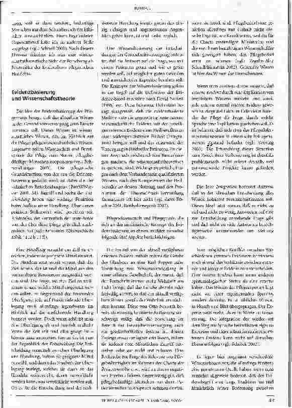 Vorschauseite 2: Evidenzbasierung der Pflege - ethisch betrachtet
