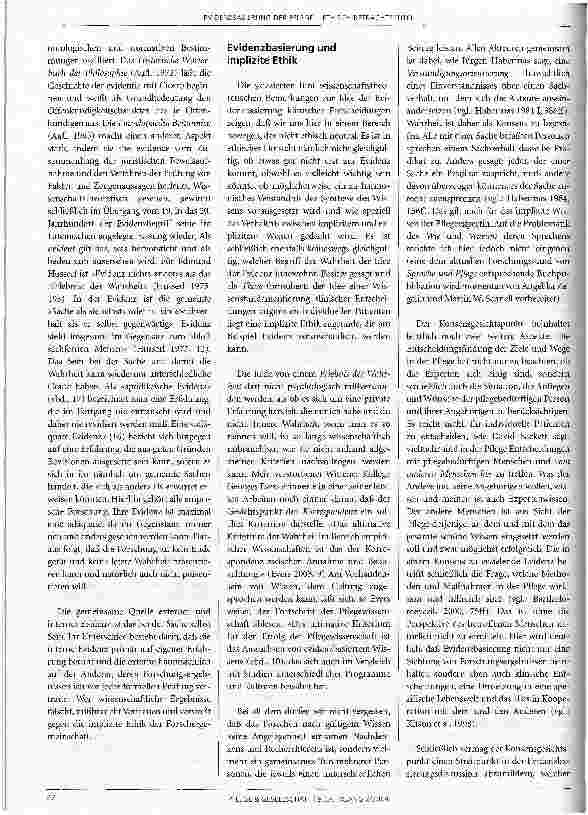 Vorschauseite 3: Evidenzbasierung der Pflege - ethisch betrachtet