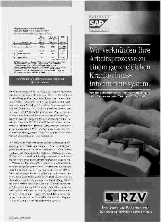 Vorschauseite 2: EINE GESUNDE KOMBINATION BEIM SPEICHERMANAGEMENT
