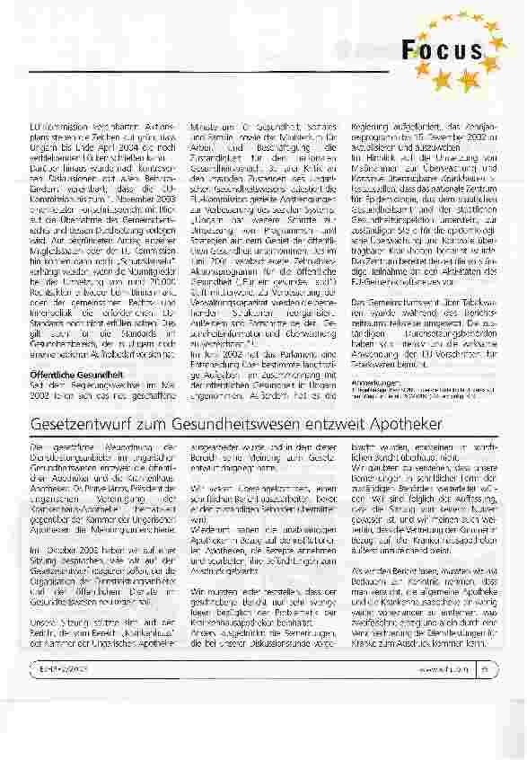 Vorschauseite 2: Ungarn und die EU-Erweiterung: Vorreiter bei ökonomischen Reformen aber unter den Schlusslichtern im Gesundheitswesen