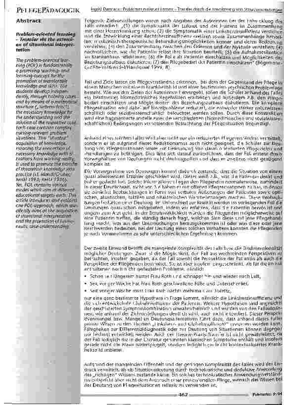 Vorschauseite 2: Problemorientiertes Lernen - Transfer durch die Erweiterung von Situationsdeutungen