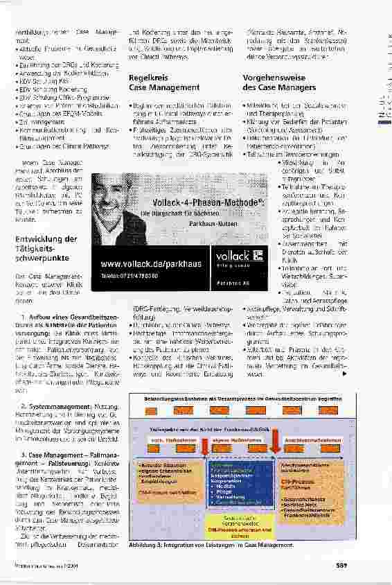 Vorschauseite 4: Das Ziel: Komplette SystemsteuerungErfahrungen der Frankenwaldklinik Kronach mit Case Management