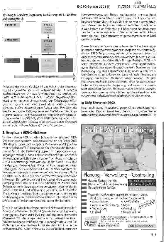 Vorschauseite 4: DRG-System 2005: Was hat sich geändert?