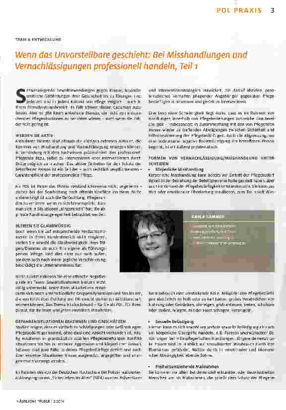 Vorschauseite 1: Wenn das Unvorstellbare geschieht: Bei Misshandlungen und Vernachlässigungen professionell handeln, Teil 1