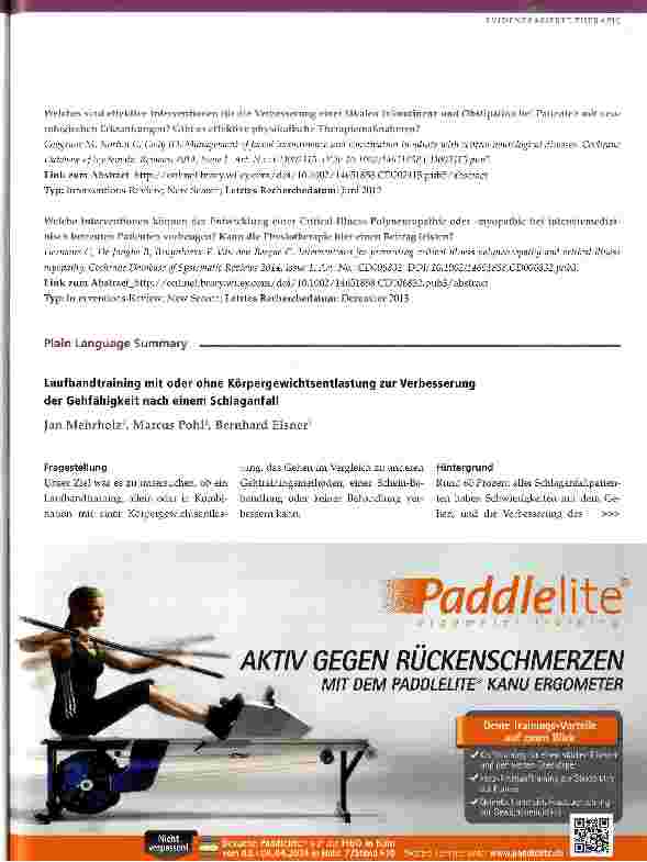Vorschauseite 2: Cochrane-Update