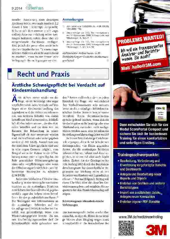 Vorschauseite 3: Haftung des Krankenhausträgers für Fehler eines Konsiliararztes